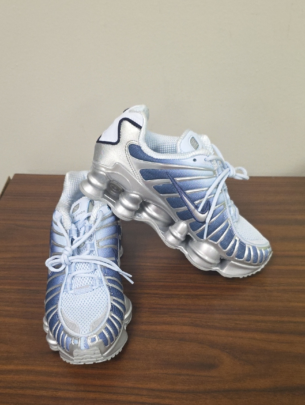 Nike Shox TL Fade Blue Tint Metallic Silver Women's Size 6 IH1336-403 New